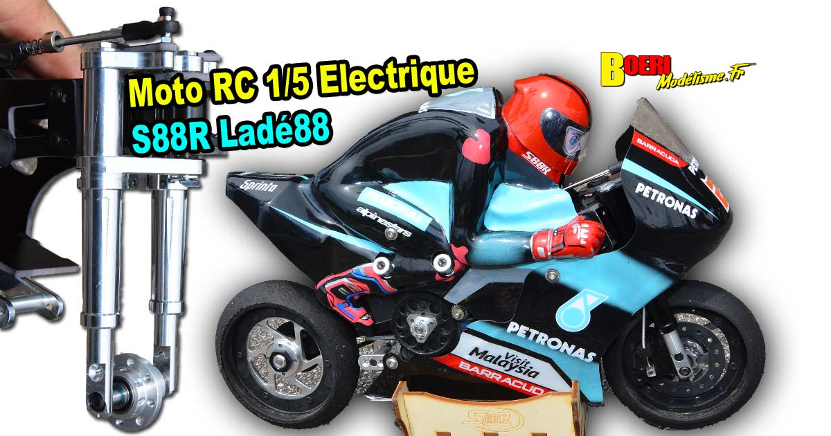 moto rc radiocommandée 1/5 électrique s88r ladé88 rtr, basic, stock bike et super bike réf : s88rmrtr19, s88rstb19 et s88rsb19