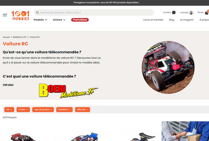 e-shop de modélisme 1001 hobbies magasin de voitures radiocommandées 2 passage philippe auguste 75011 paris
