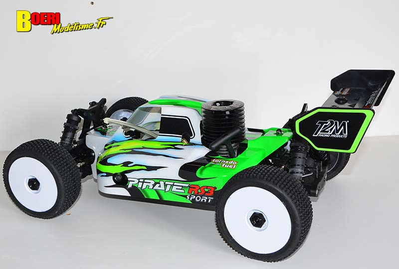 t2m buggy pirate rs3 sport 1/8 rtr tout terrain thermique t4961 avec nouveau moteur Force b21p de 3,5cm3 