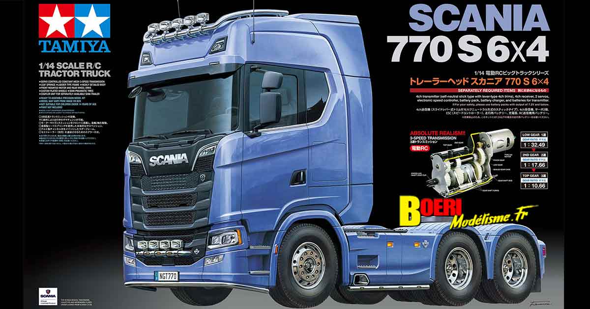 tamiya camion scania 770s 6x4 réf : 56368 