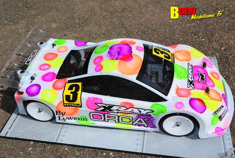 modelisme 1ère cf piste 1/10 thermique à sens au club A2Tech avec f1 et pan car