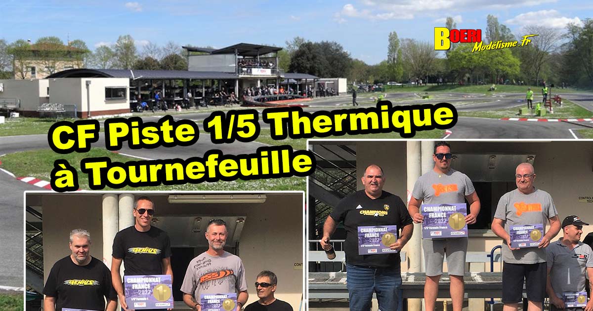 5ème cf piste 1/5 thermique et électrique à tournefeuille club tvrc en elite, national, ff, f1 et sport proto 03 et 04 septembre 2022