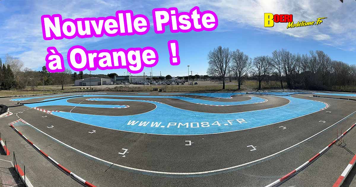 nouveau circuit au club PMO 84 d’Orange spécialisé sur les échelles 1/5eme, 1/10eme et 1/8eme piste