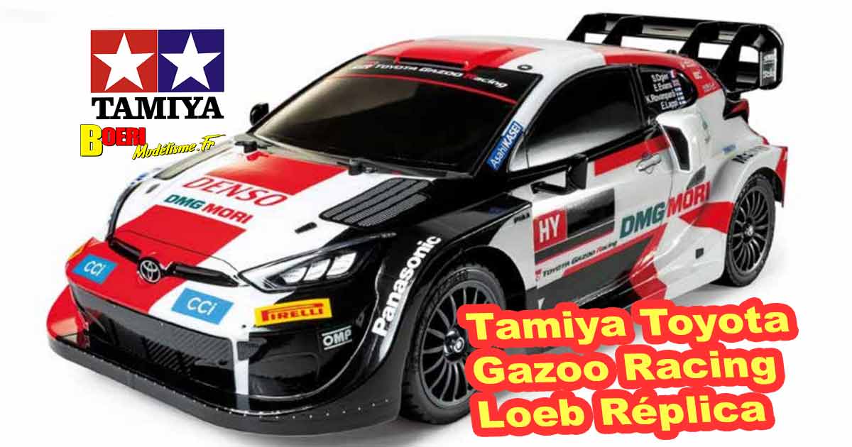 modélisme voiture tamiya toyota gazoo racing wrt gr yaris rally1 hybrid réf 58716 disponible chez t2M dès fin mai 2023
