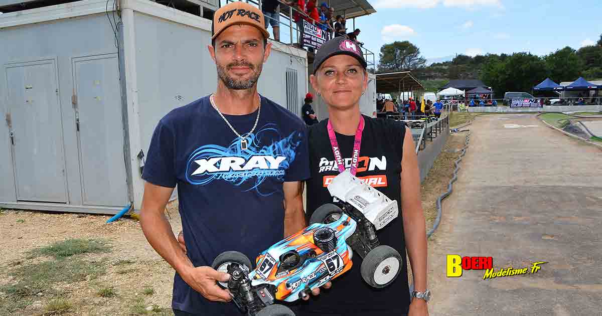 challenge 100% rc 1/8 thermique et électrique à apt club pegase rc racing avec yannick aigoin et maxime noble