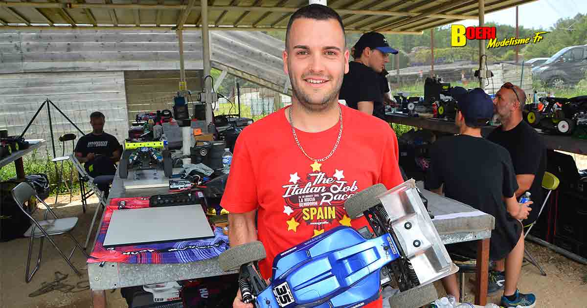 challenge 100% rc 1/8 thermique et électrique à apt club pegase rc racing avec yannick aigoin et maxime noble