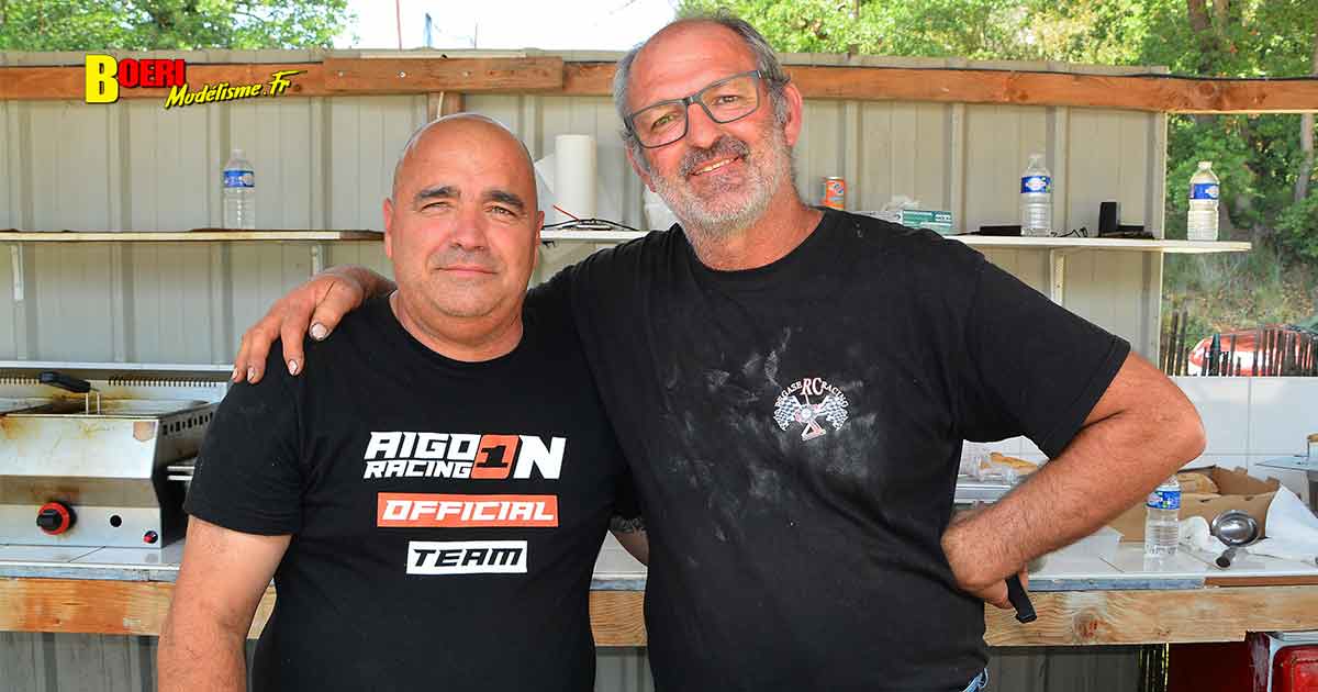 challenge 100% rc 1/8 thermique et électrique à apt club pegase rc racing avec yannick aigoin et maxime noble