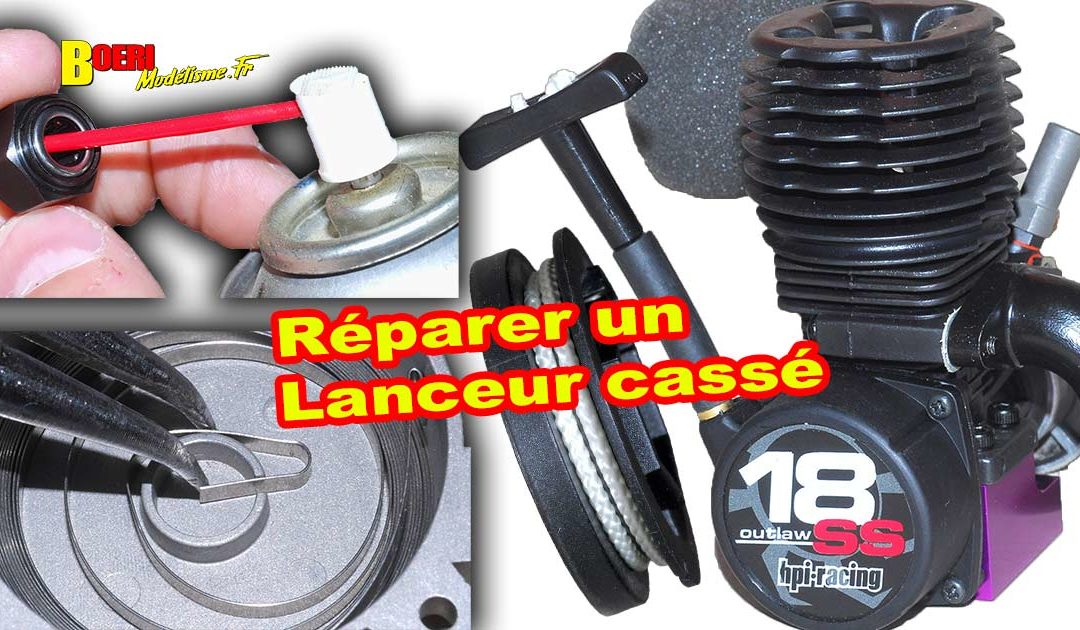 Reparer un lanceur à tirette casse sur une Voiture RC