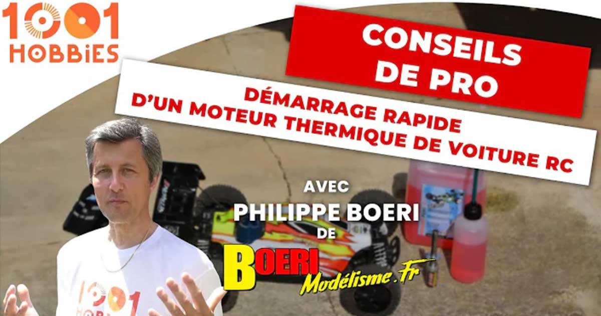 comment démarrer un moteur thermique de voitures rc rapidement avec 1001 hobbies