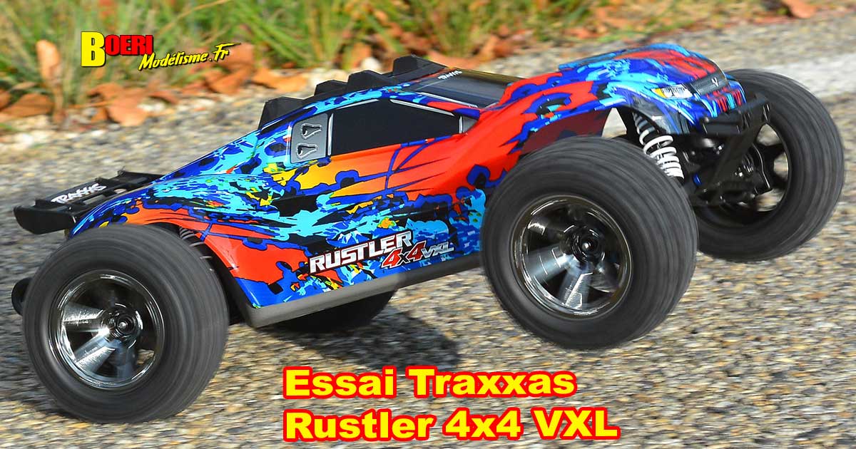 Essai Traxxas Rustler 4X4 VXL 2023 - Boeri Modélisme RC