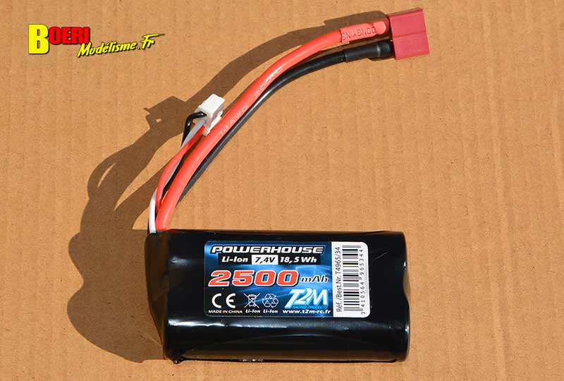 T2m - batterie 2500m ah pirate buster, piles chargeurs batteries