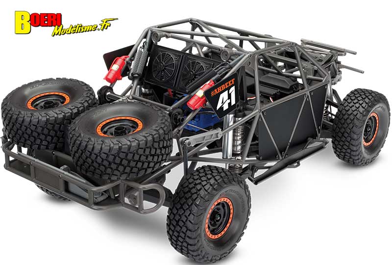 essai voiture rc truck traxxas unlimited desert racer 1/7 électrique brushless 85086-4-rgd