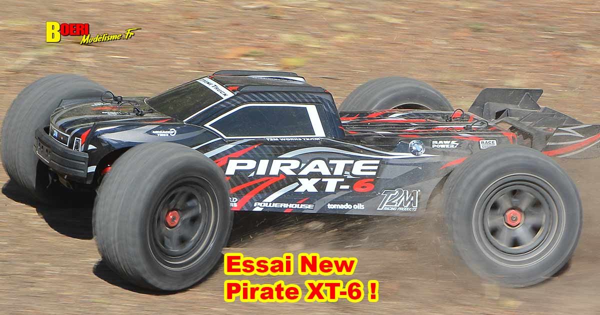 T2M Pirate XT-6 V4 : Voiture RC électrique RTR 1/6 Brushless - JJMstore