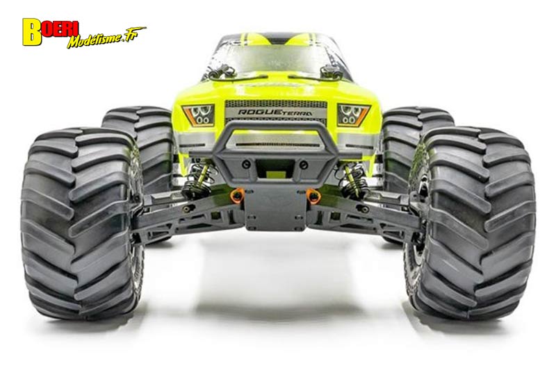 auto modelisme monster truck rc hobbytech rogue terra 1/10 4x4 xl électrique référence 1.rogt.ye.rtr-pack
