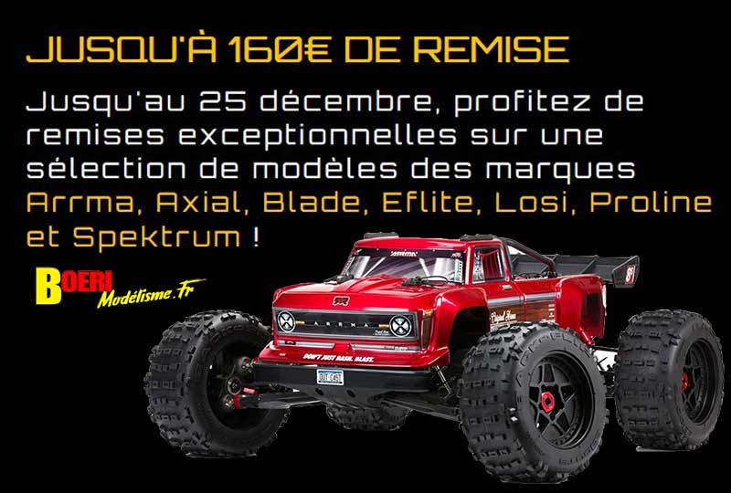 auto modélisme Winter Promotion chez RC Team le 17 novembre 2023 sur voiture RC Arrma, Axial, Losi, radiocommandes Spektrum