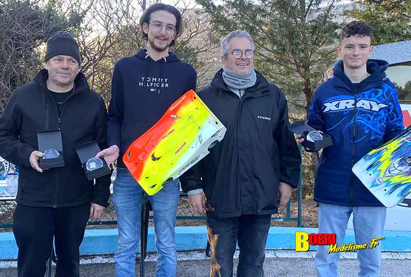 cf piste 1/8eme thermique 4x4 à La Turbie les 9 et 10 mars 2024 gagnée par Thomas Eytard et Yorrick Gulling