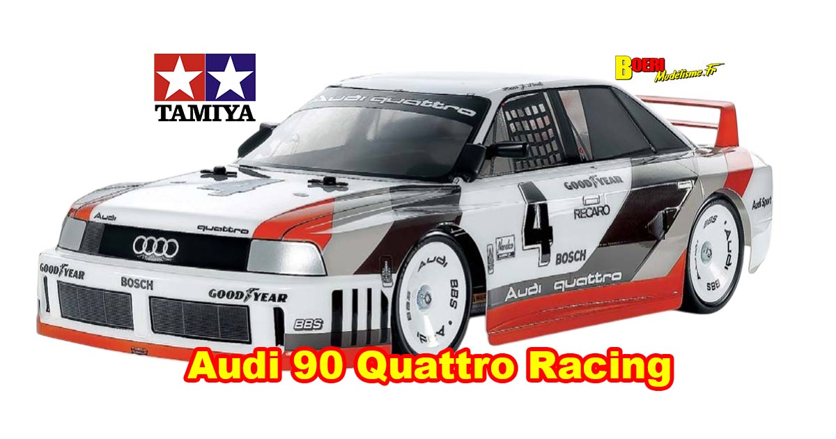 voiture télécommandée tamiya Audi 90 Quattro Racing 1/10 ref 58744 disponible fin février 2025