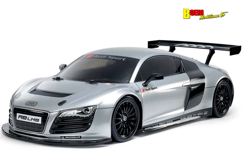 voiture télécommandée tamiya Audi R8 lms 2008 1/10 ref 58749 disponible fin avril 2025