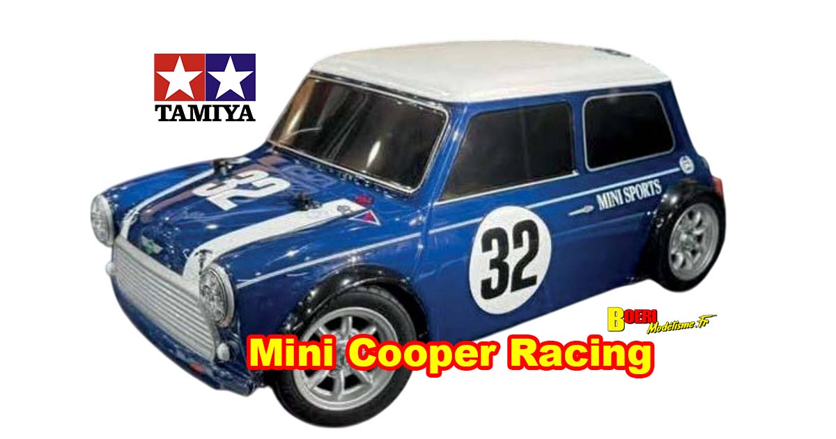 voiture télécommandée tamiya mini cooper racing 1/10 ref 58747 disponible fin août 2025