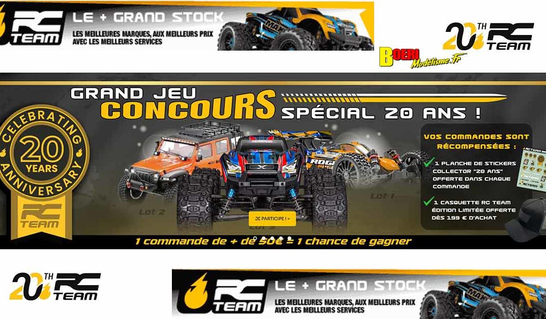 Grand Jeu Concours 20 ans RC Team