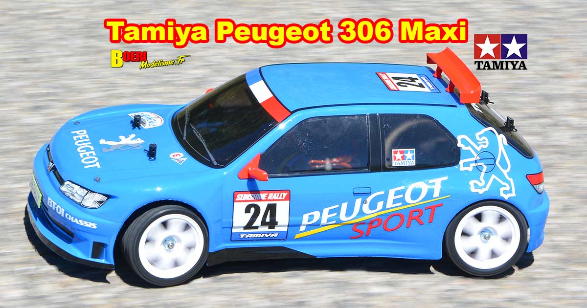 voiture télécommandée Tamiya Peugeot 306 Maxi 1/10 électrique référence 58746