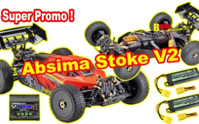 Buggy Absima Stoke V2 1/8 Brushless pack eco