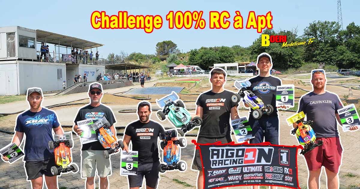 challenge 100% RC de voitures radiocommandées TT 1/8 à Apt les 7 et 8 juin 2025 