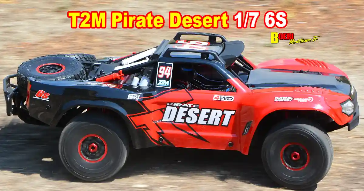 voiture rc t2m pirate desert 1/7 6S short course électrique rtr référence T4994