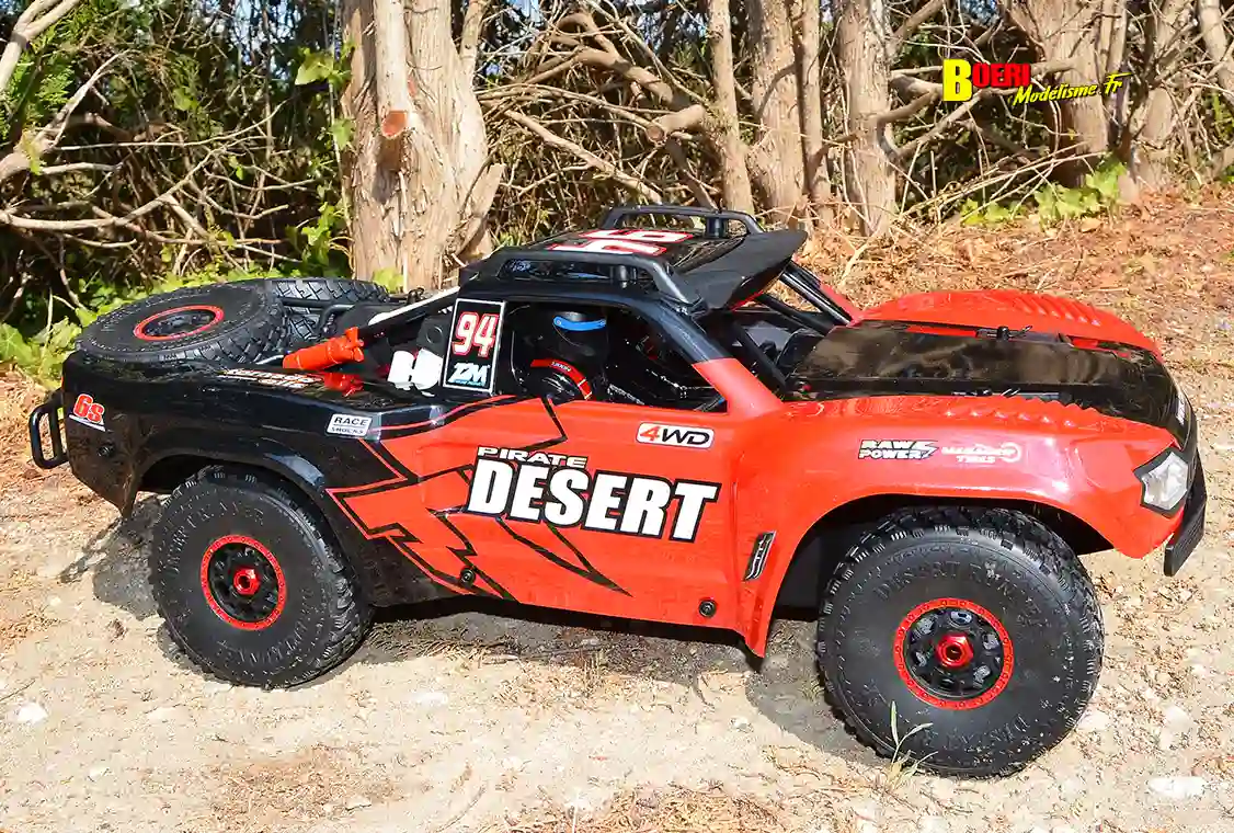 voiture rc t2m pirate desert 1/7 6S short course électrique rtr référence T4994