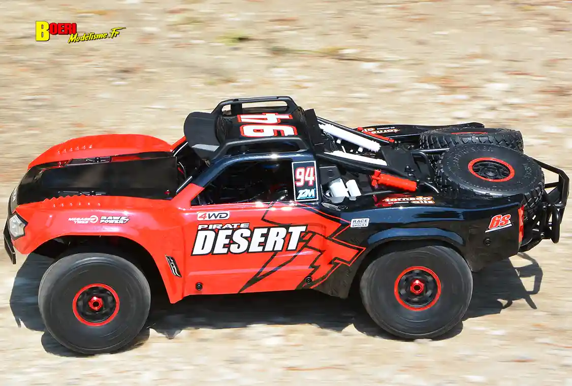 voiture rc t2m pirate desert 1/7 6S short course électrique rtr référence T4994