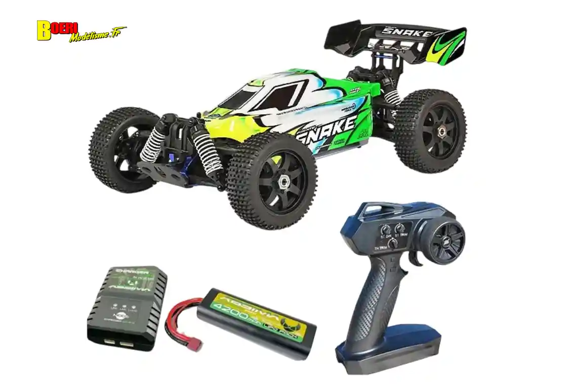 Buggy RC T2M Pirate Snake 1/10 réf T4969B électrique 4x4 RTR XL 