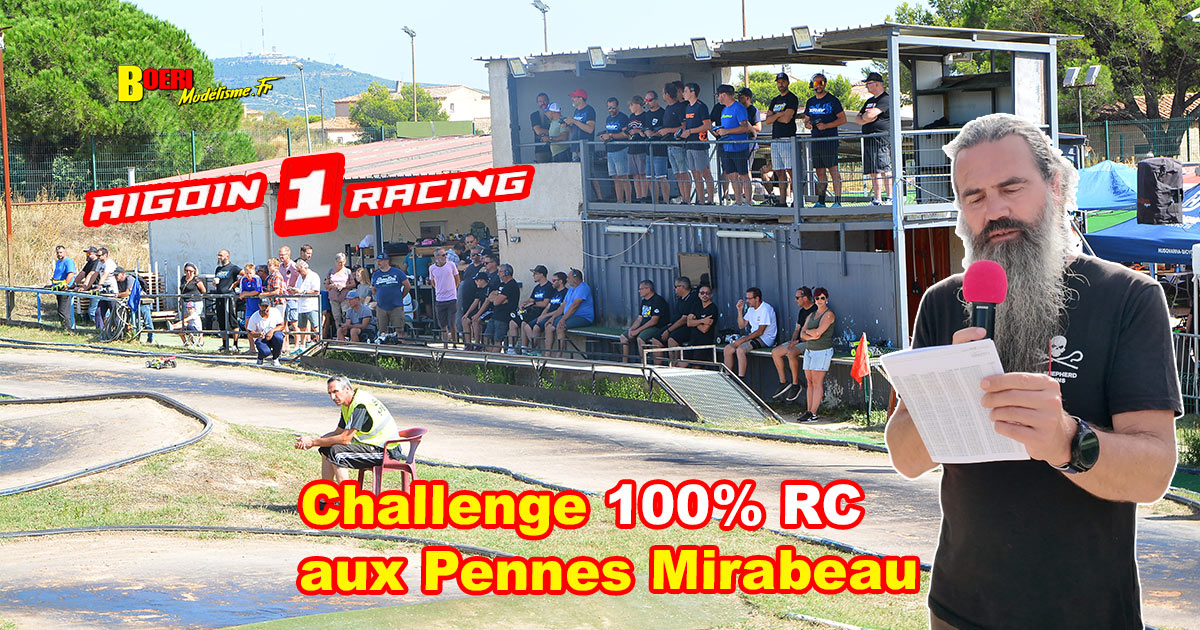 challenge 100% RC de voitures radiocommandées TT 1/8 aux Pennes Mirabeau les 6 et 7 septembre 2025 