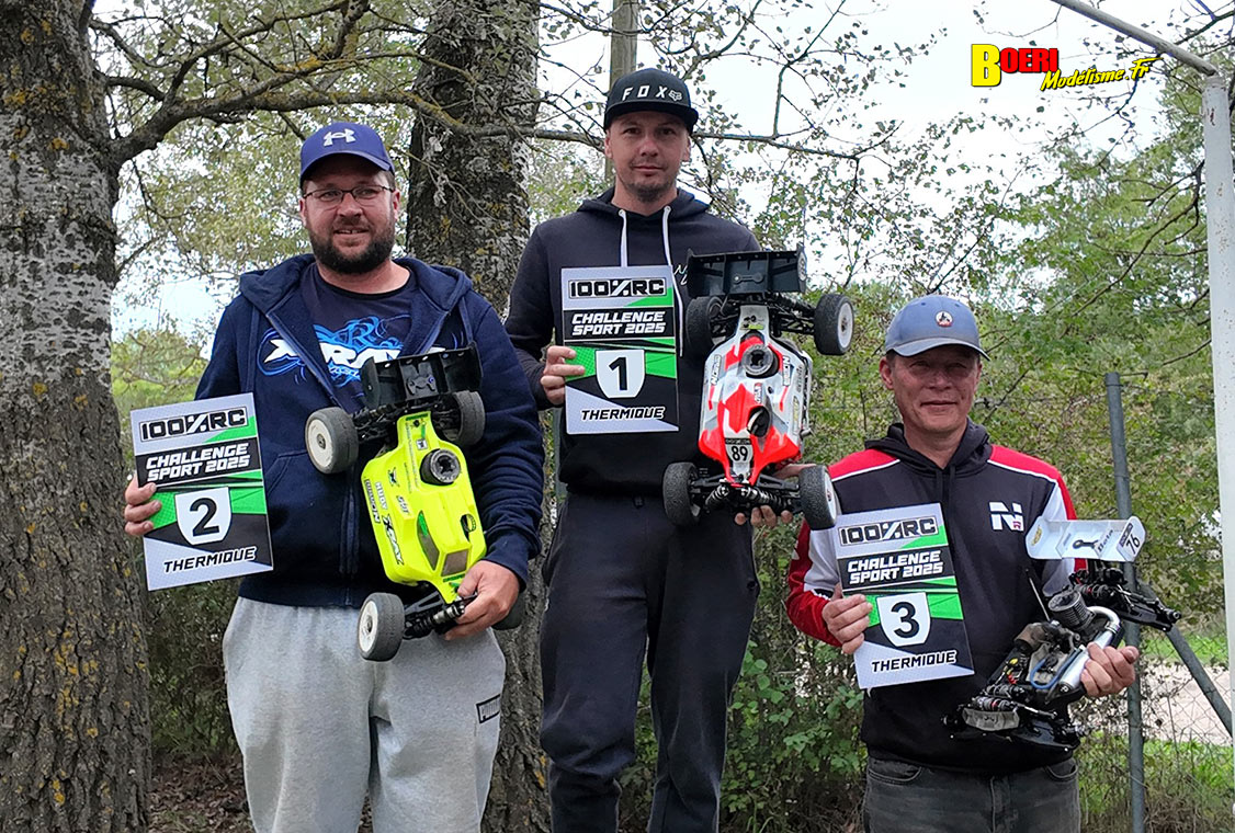 finale du challenge 100% RC de voitures radiocommandées TT 1/8 à Pertuis les 27 et 28 septembre 2025 