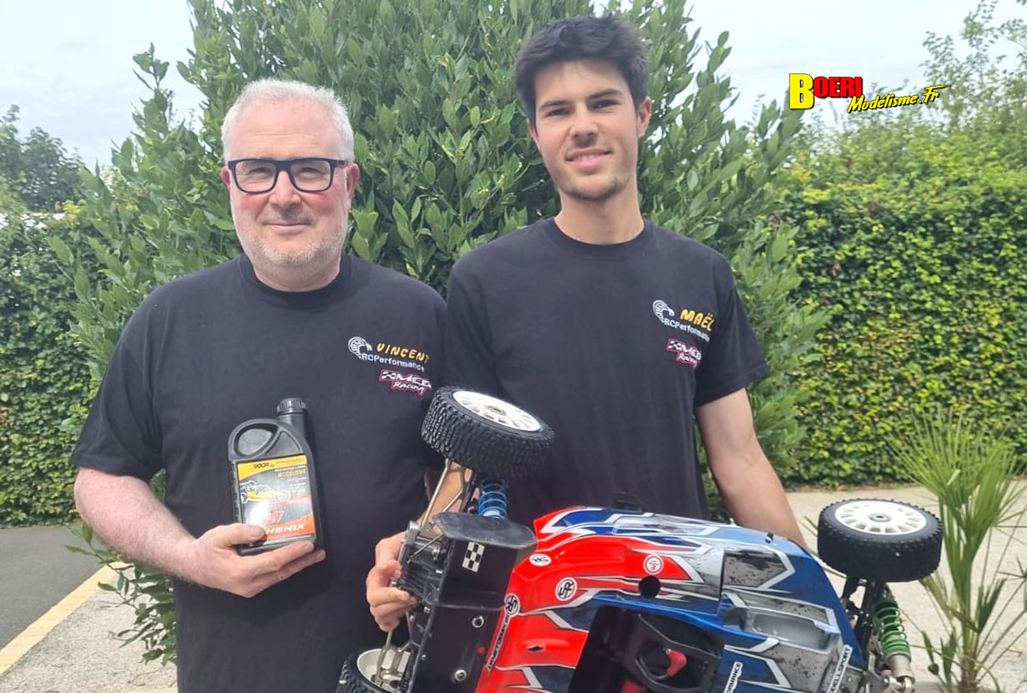 Mael Beaucher champion d’Europe de TT 1/5 thermique télécommandés à Fehring