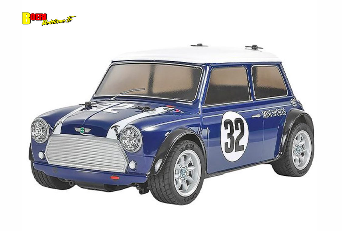 voiture télécommandée Tamiya Mini Cooper Racing MB-01 électrique en kit à monter référence 58747