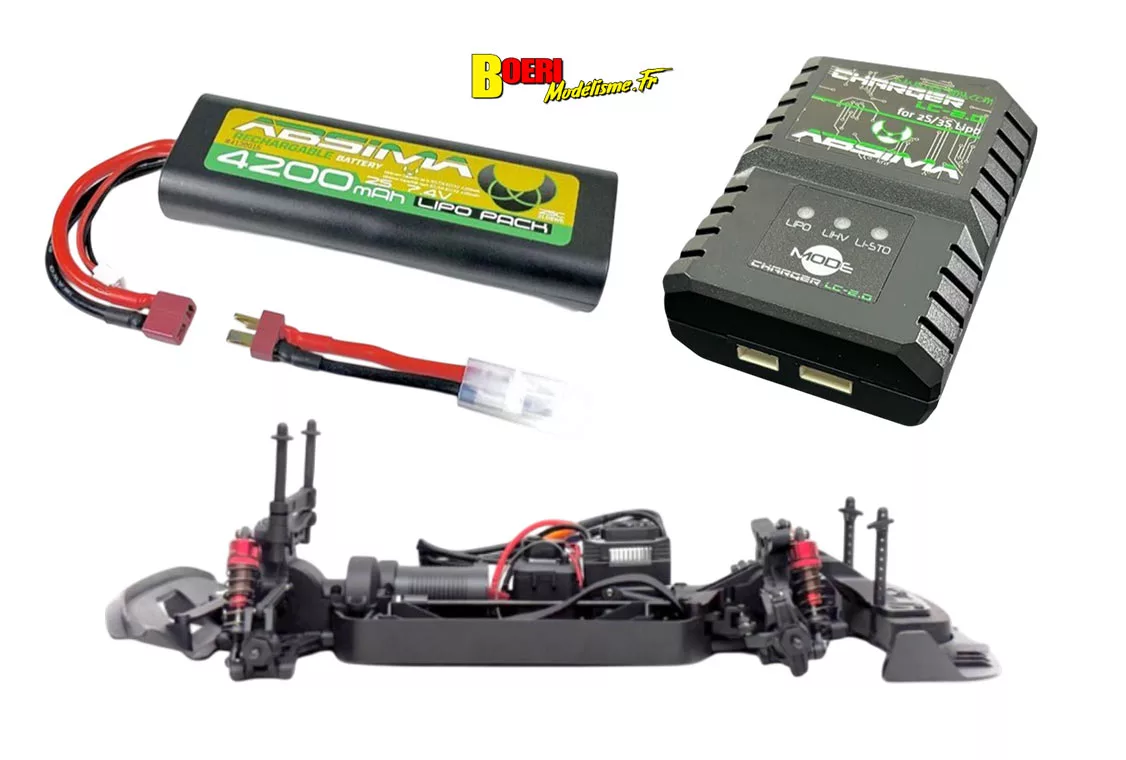 voiture télécommandée Absima Aero -X piste 1/10 4wd brushless électrique référence 12231 voitures rc Absima Aero-X, Sti-X et SupraSlide drift réf : 12230, 12231,12232,12233 et 12234