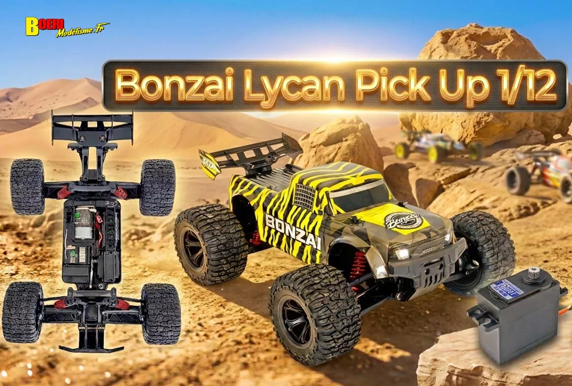 voiture radiocommandée Bonzai Lycan Pick Up 1/12 RTR 4wd