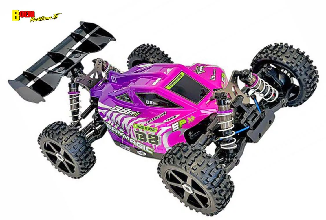 Buggy radiocommandé Team Magic B8ER II Brushless 4x4 à l'échelle 1/8 Découvrez le Team Magic B8ER II, un buggy RC 1/8 Brushless 4x4.